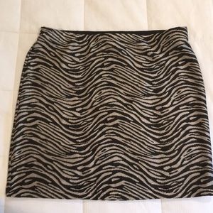 Mini skirt animal print